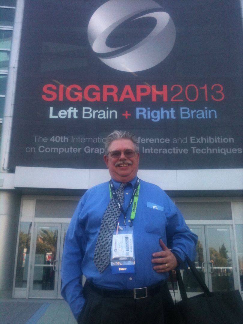 the author at SIGGRAPH Anaheim