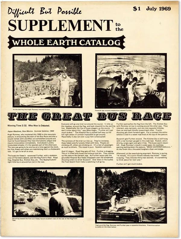 Difficult But Possible Supplement to the Whole Earth Catalog