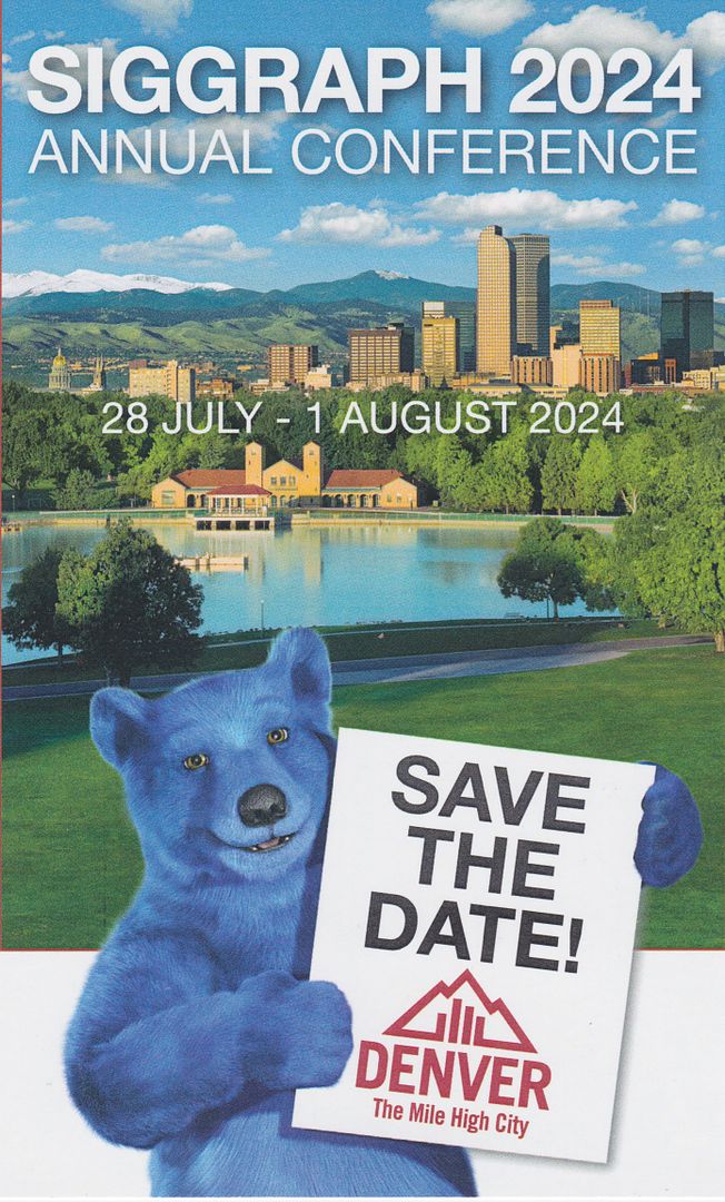 SIGGRAPH 2024 Denver promo card