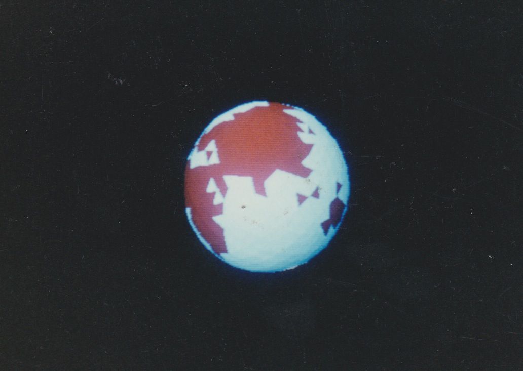 Earth model on POLY 2000, early 1980s