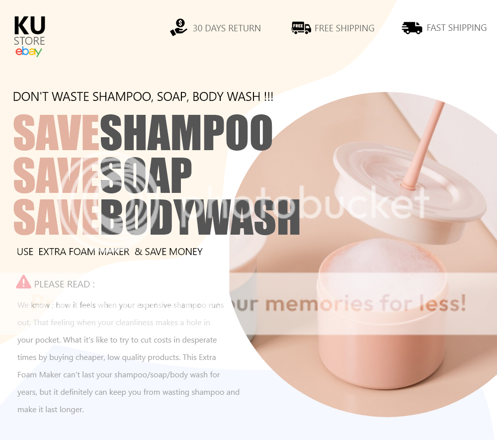 This image shows a shampoo foam maker which saves shampoo and your money