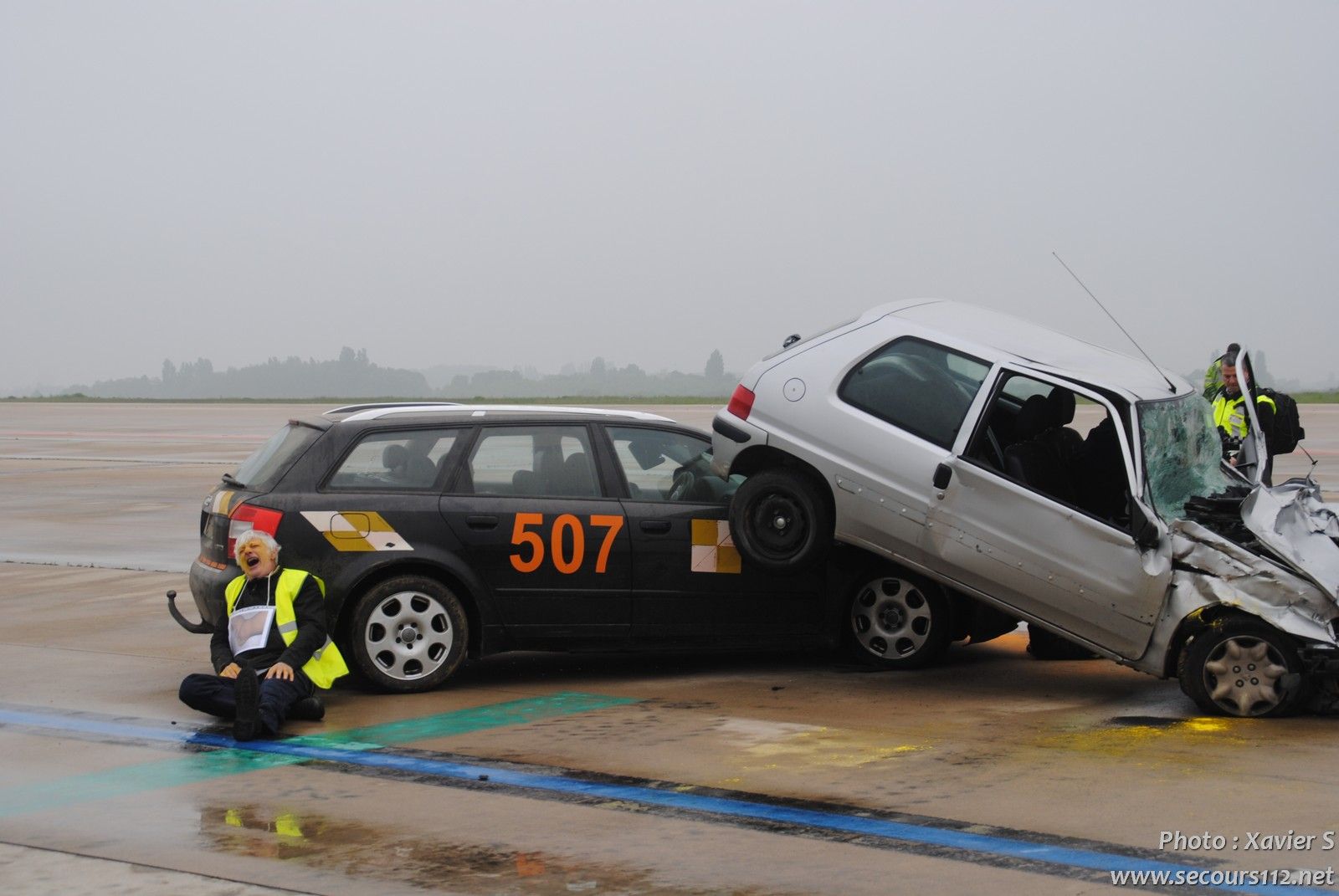 Exercice catastrophe à Liège Airport (5-2019 + photos) DSC_0005_tn