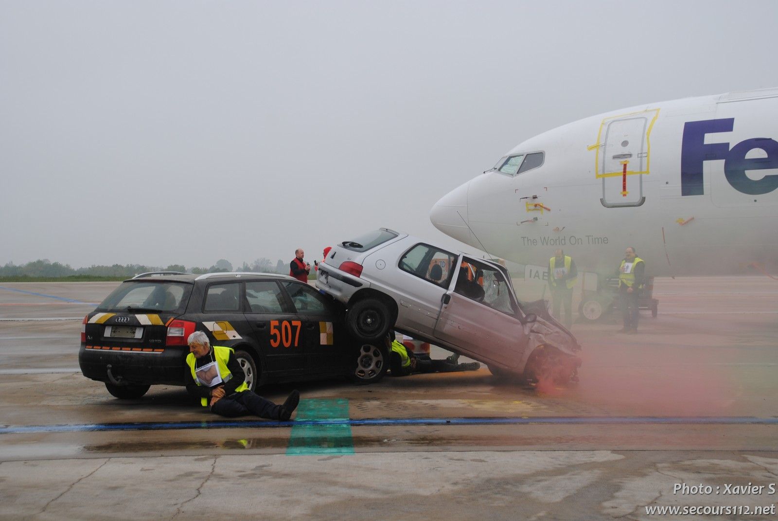 Exercice catastrophe à Liège Airport (5-2019 + photos) DSC_0046_tn