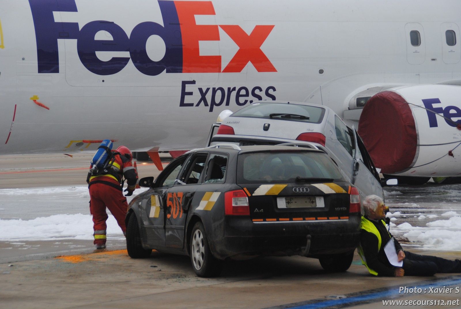 Exercice catastrophe à Liège Airport (5-2019 + photos) DSC_0124_tn