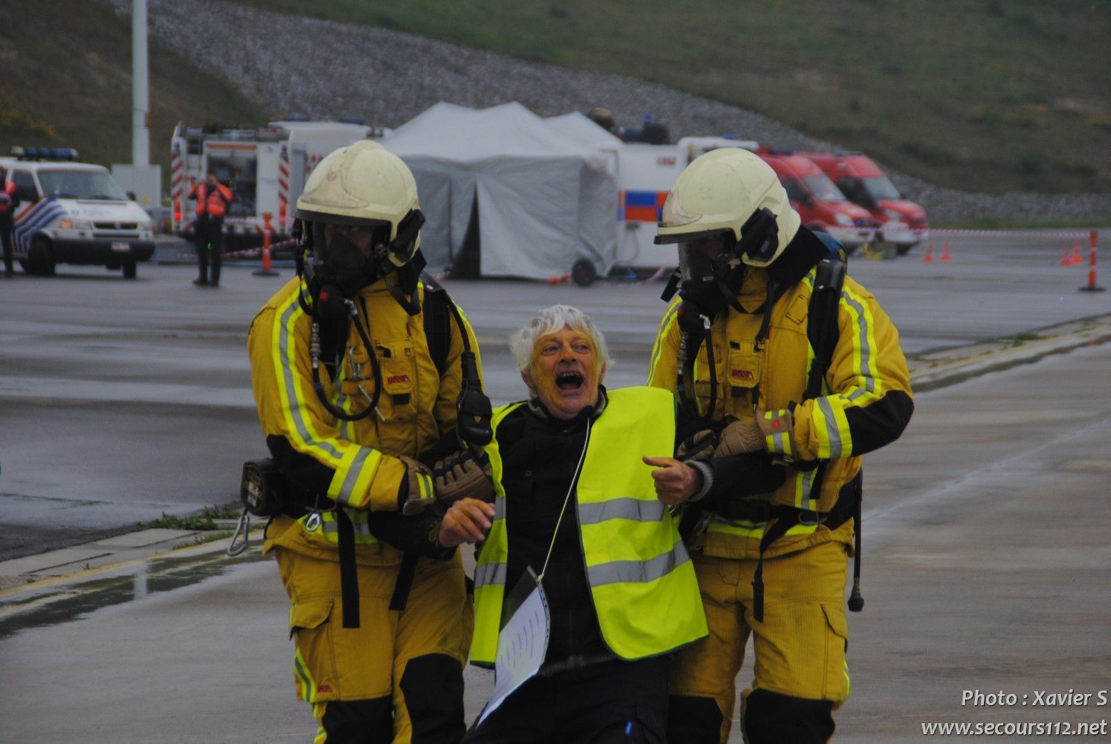 Exercice catastrophe à Liège Airport (5-2019 + photos) DSC_0148_tn