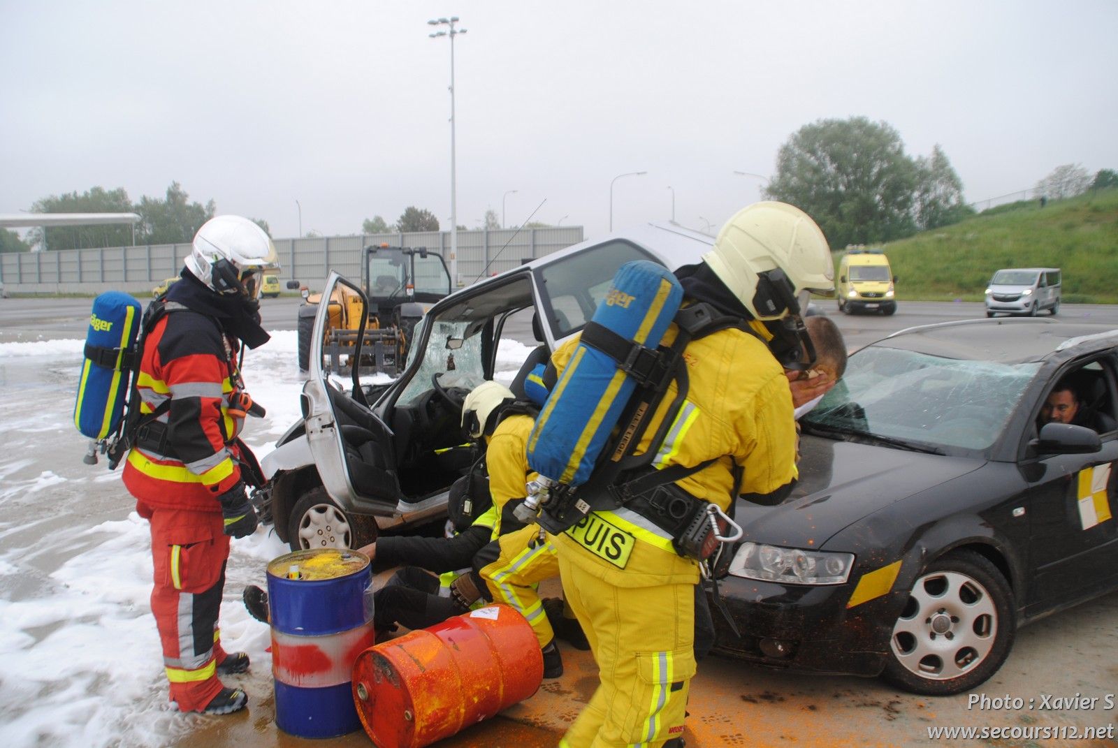 Exercice catastrophe à Liège Airport (5-2019 + photos) DSC_0166_tn