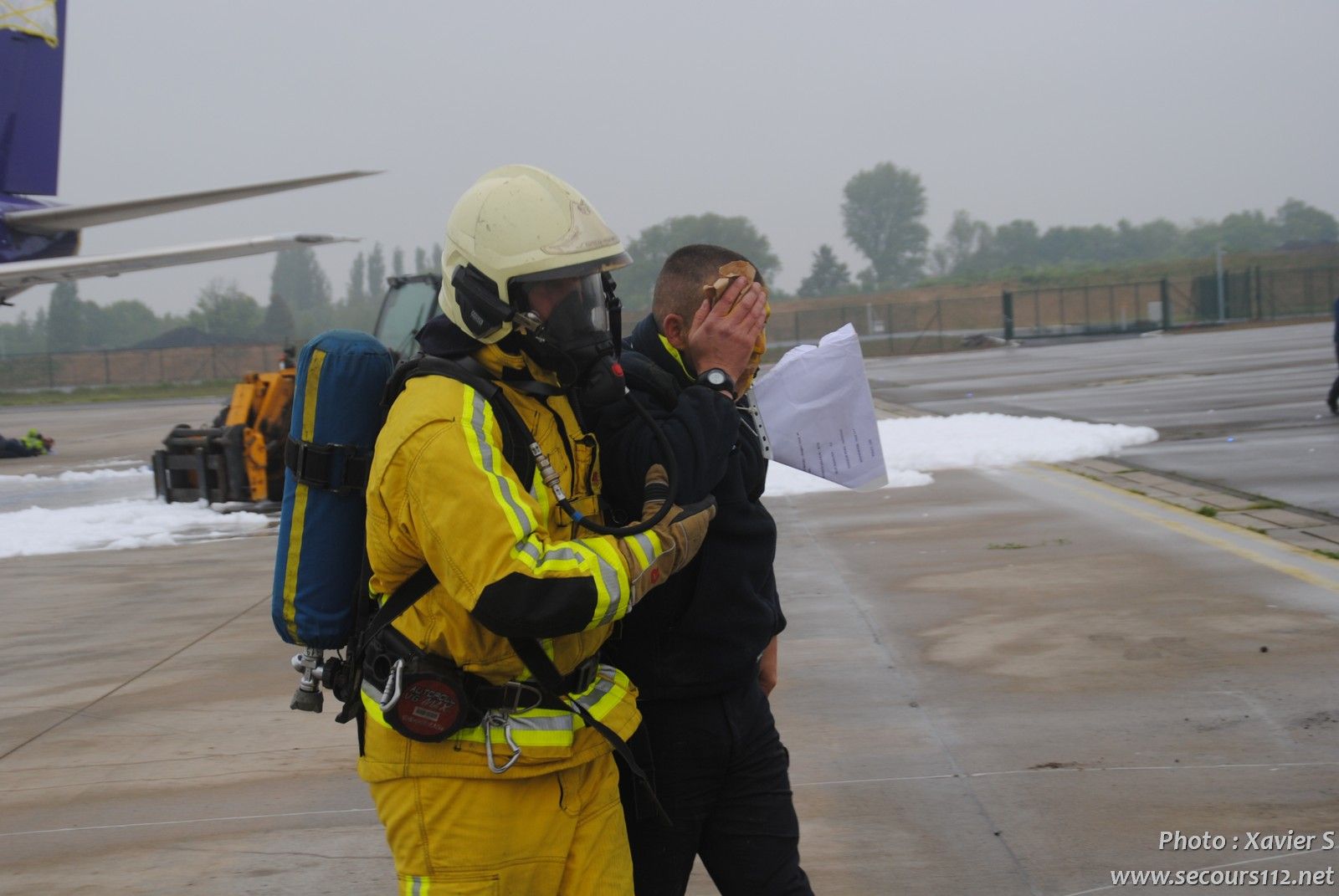 Exercice catastrophe à Liège Airport (5-2019 + photos) DSC_0167_tn