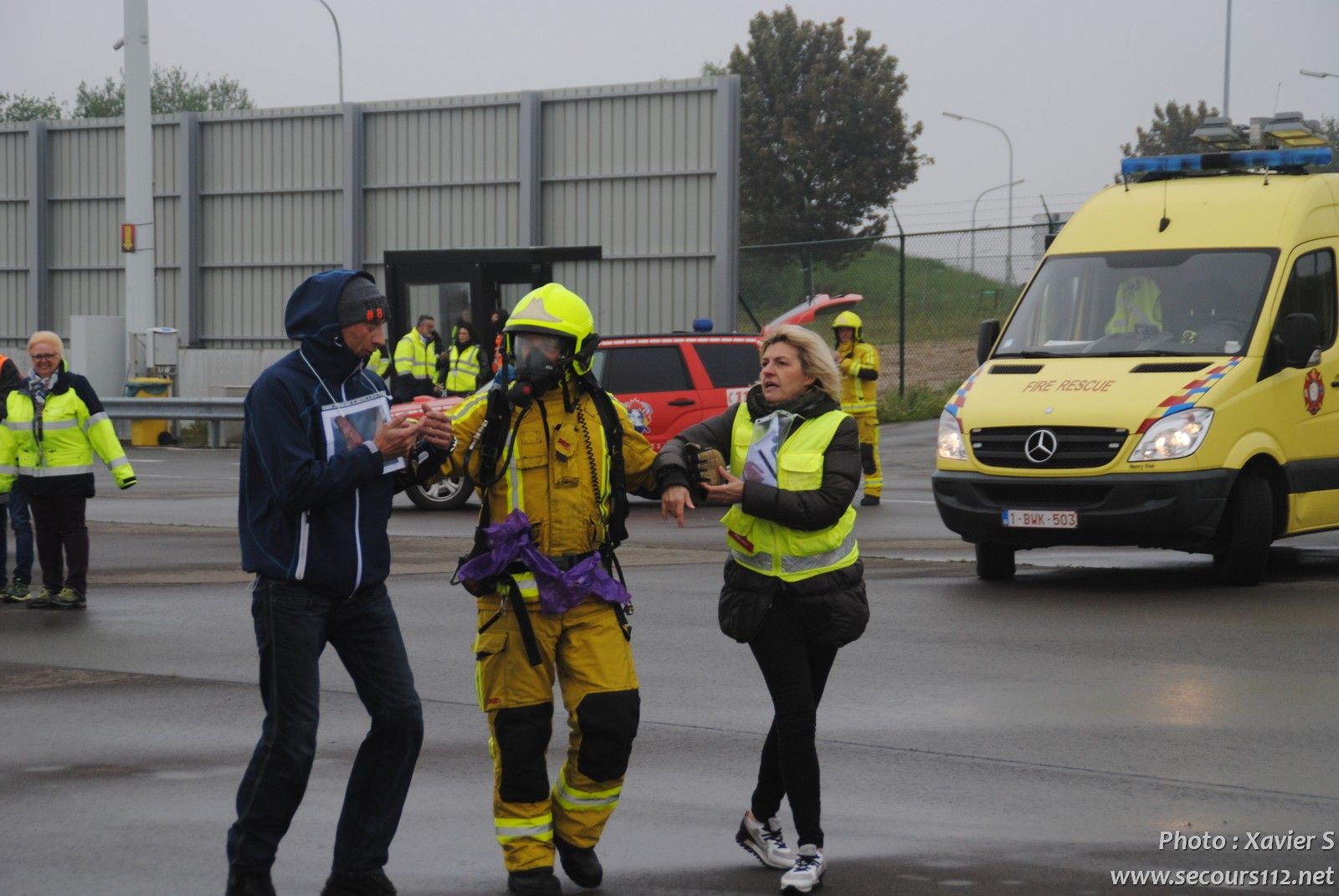 Exercice catastrophe à Liège Airport (5-2019 + photos) DSC_0173_tn