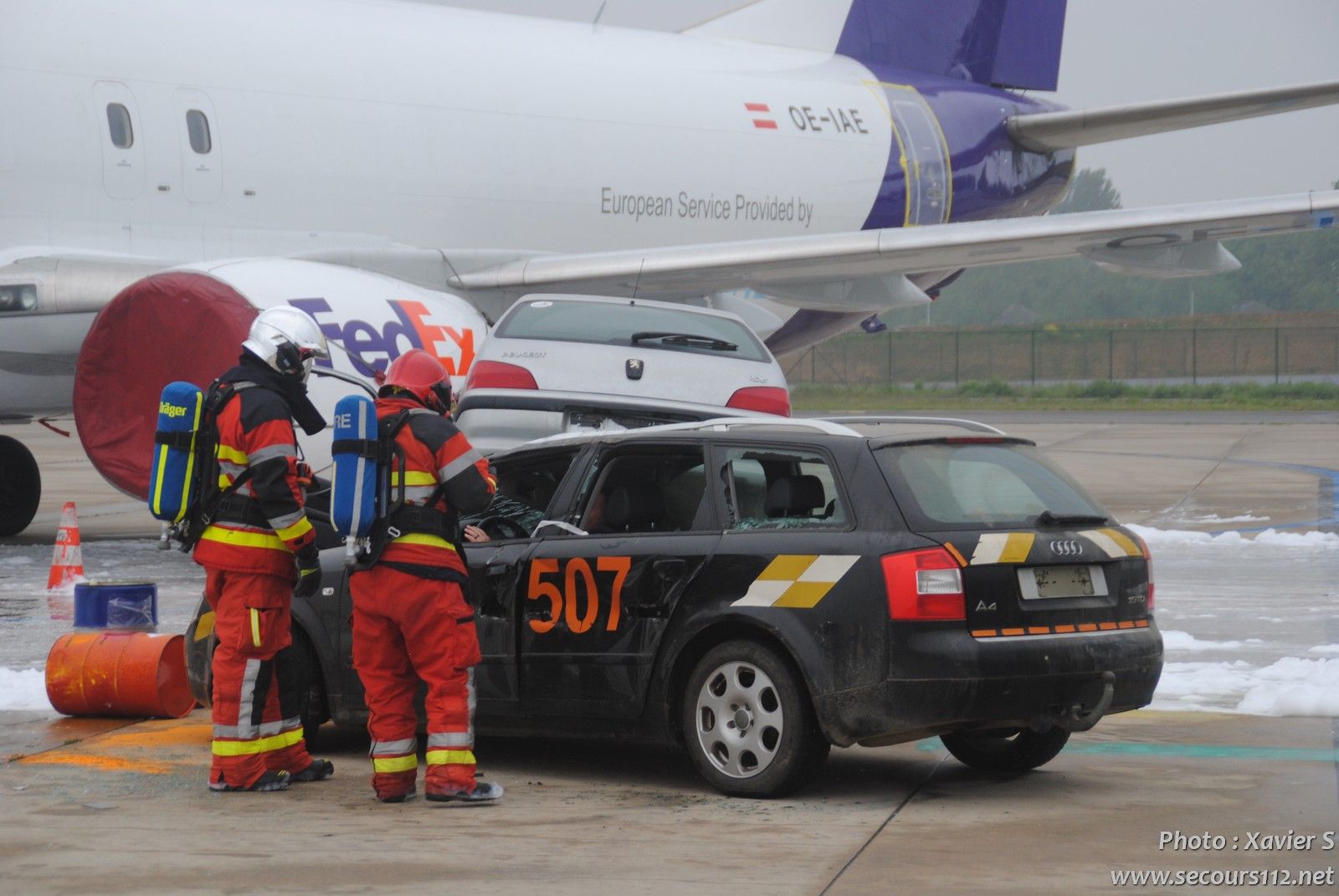 Exercice catastrophe à Liège Airport (5-2019 + photos) DSC_0201_tn