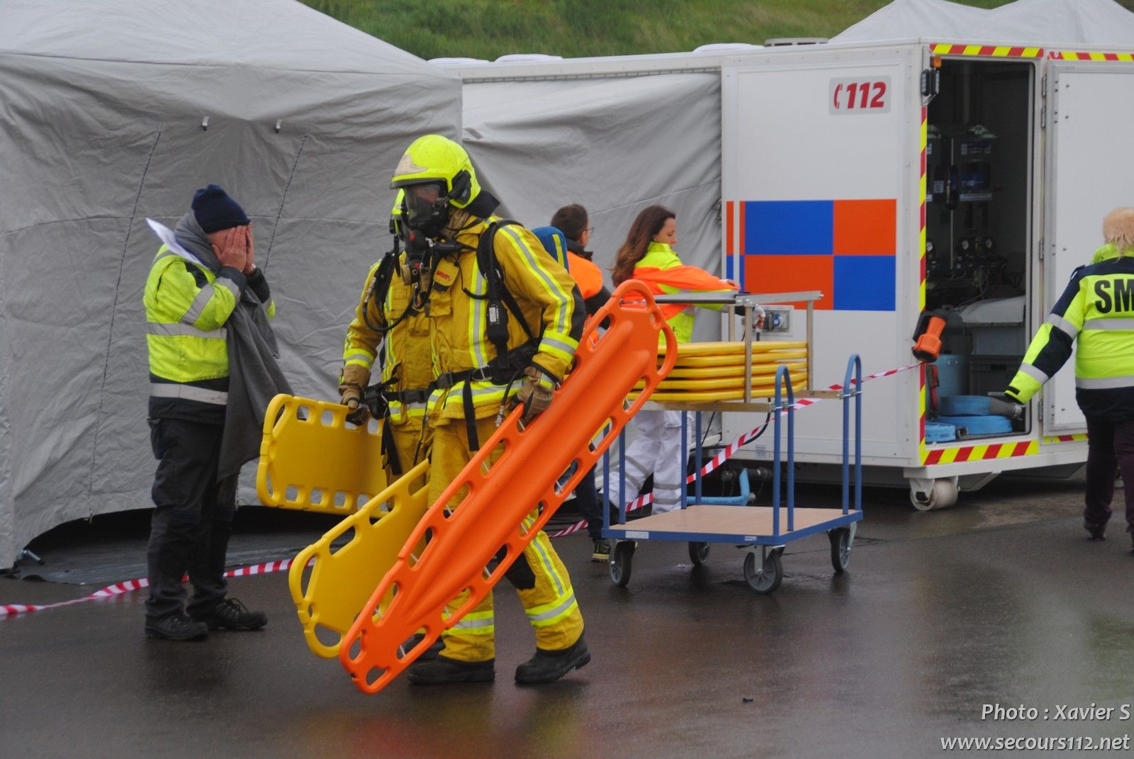 Exercice catastrophe à Liège Airport (5-2019 + photos) DSC_0208_tn
