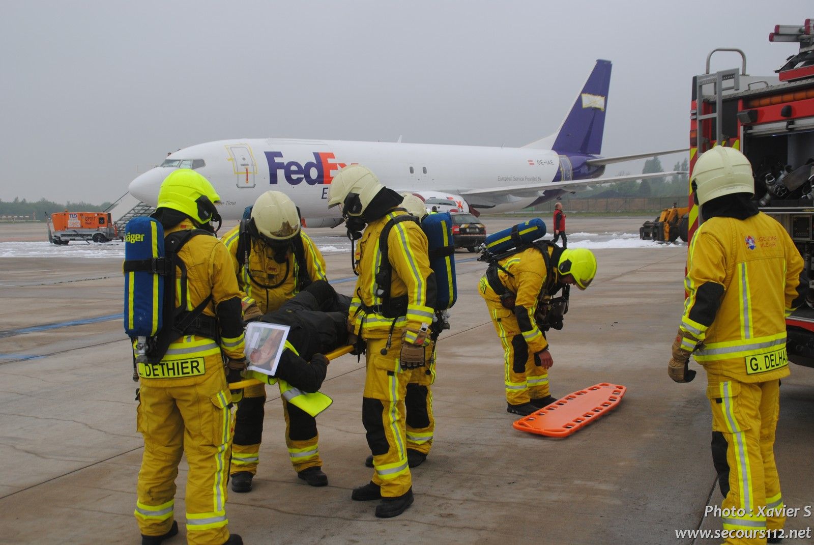 Exercice catastrophe à Liège Airport (5-2019 + photos) DSC_0252_tn