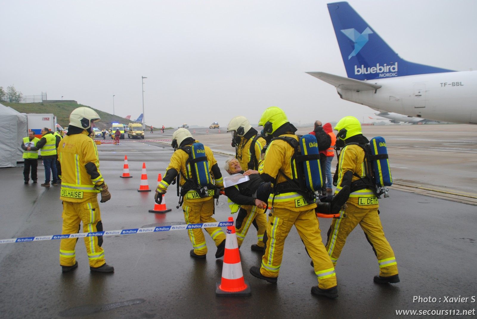 Exercice catastrophe à Liège Airport (5-2019 + photos) DSC_0321_tn