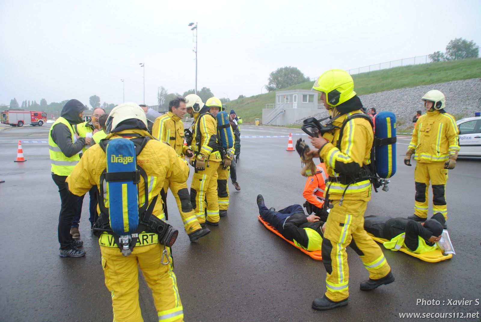 Exercice catastrophe à Liège Airport (5-2019 + photos) DSC_0325_tn