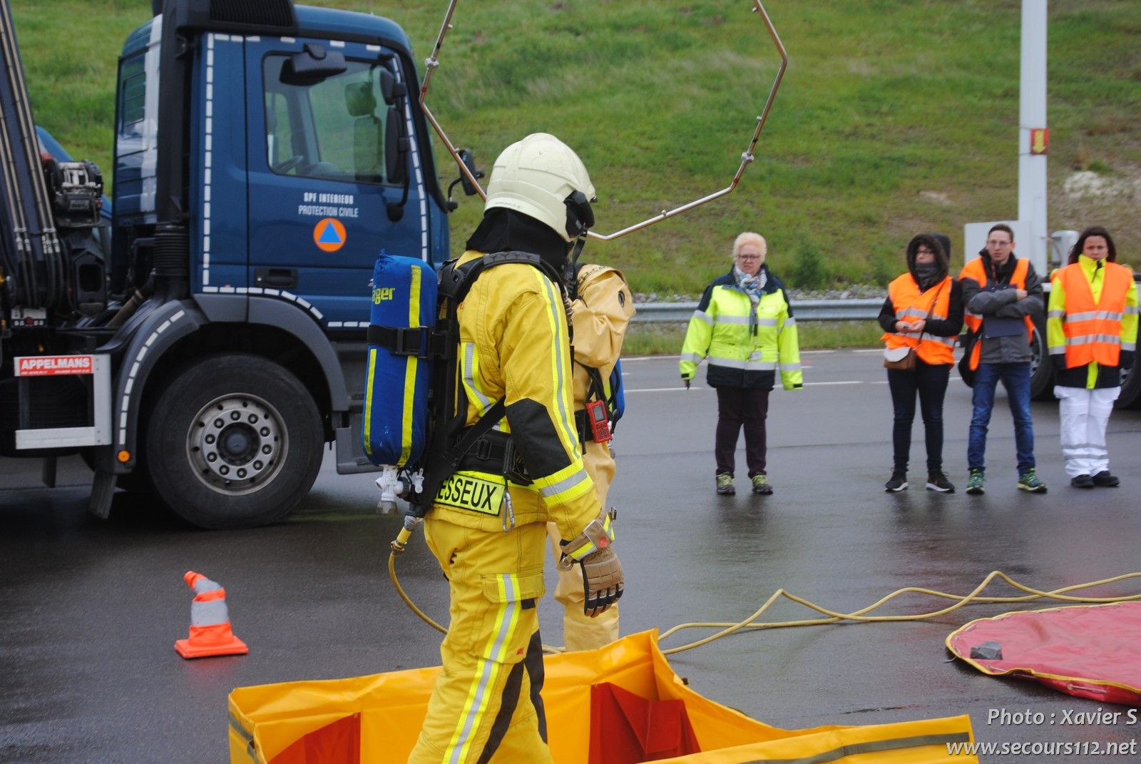 Exercice catastrophe à Liège Airport (5-2019 + photos) DSC_0347_tn