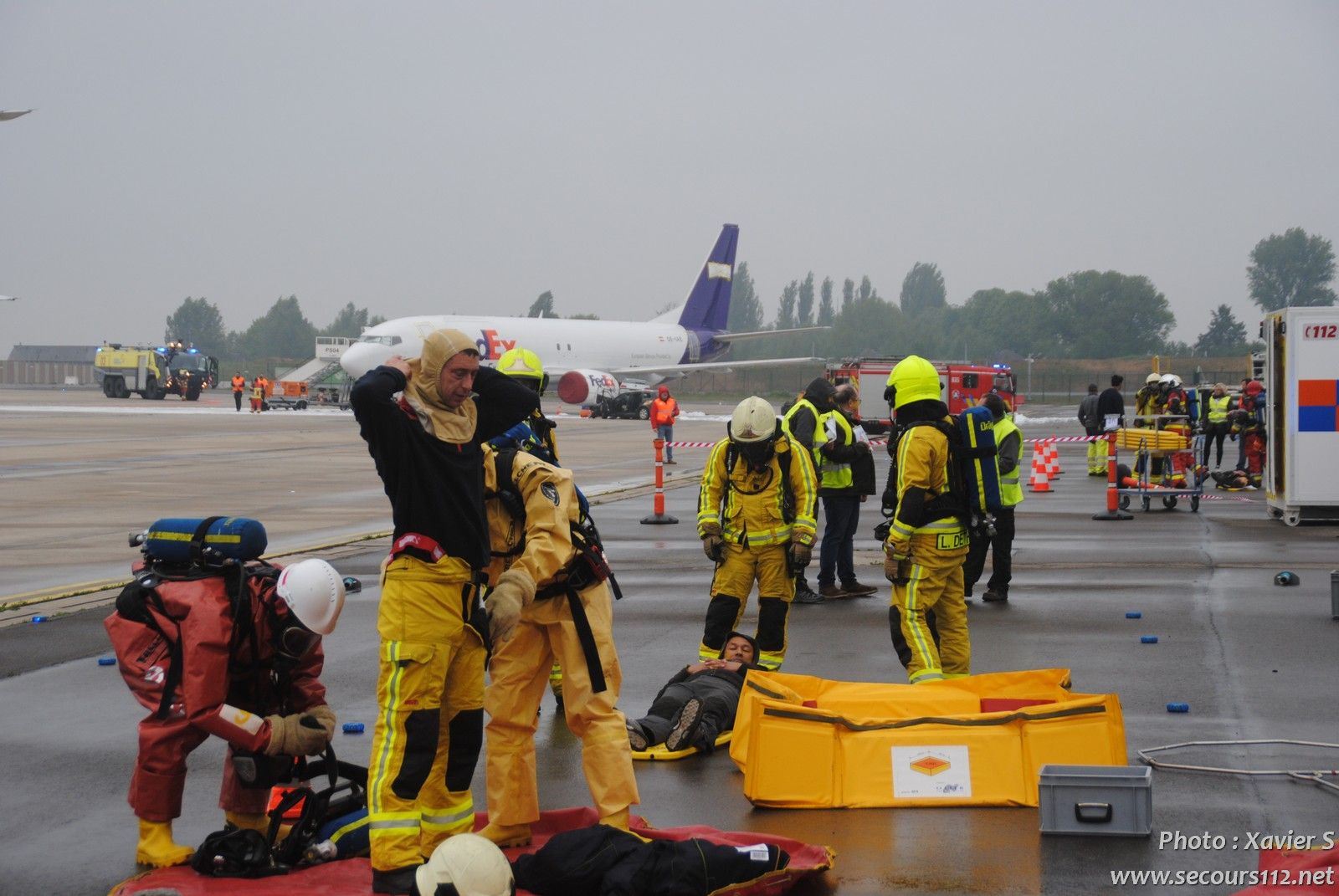 Exercice catastrophe à Liège Airport (5-2019 + photos) DSC_0370_tn
