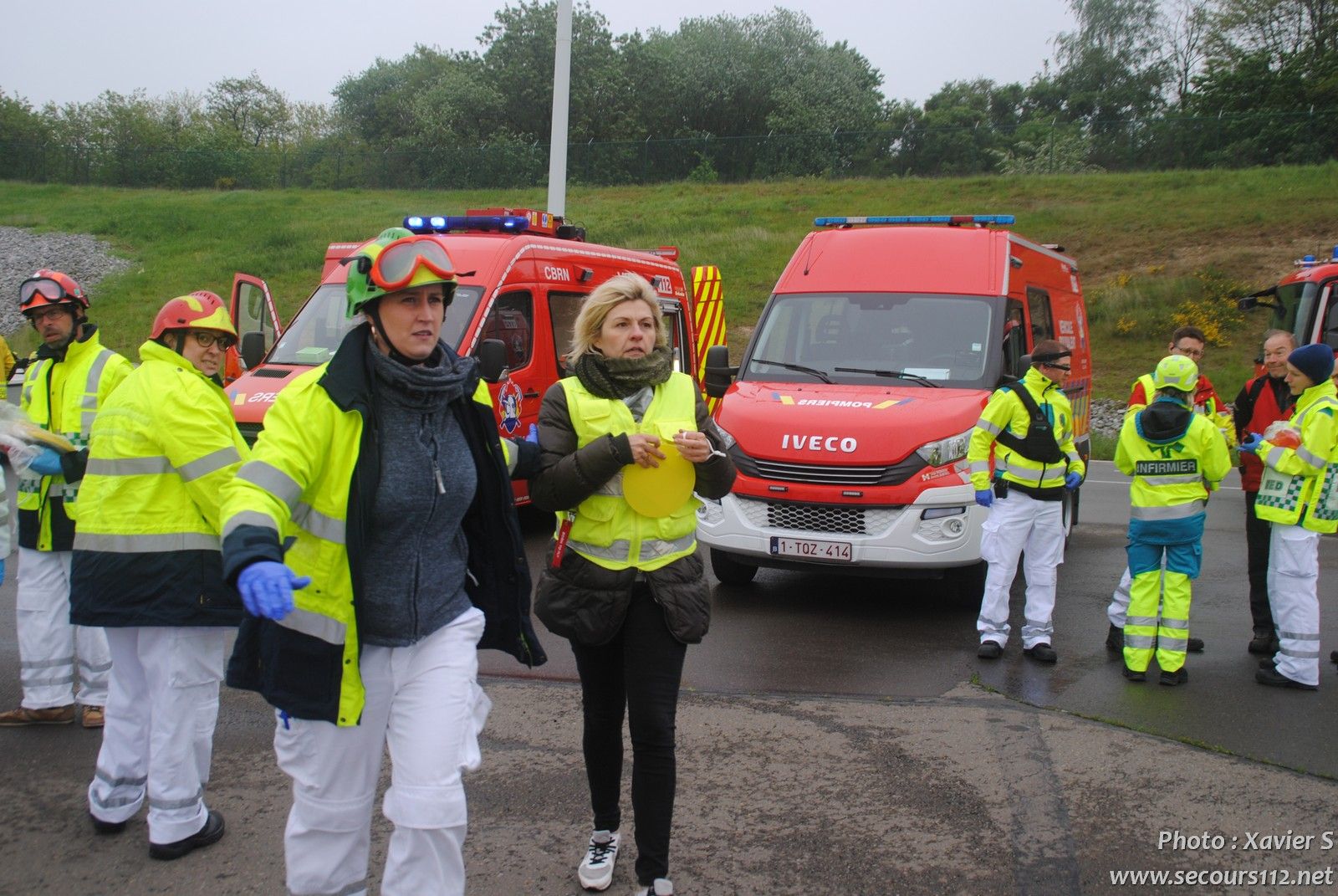 Exercice catastrophe à Liège Airport (5-2019 + photos) DSC_0401_tn