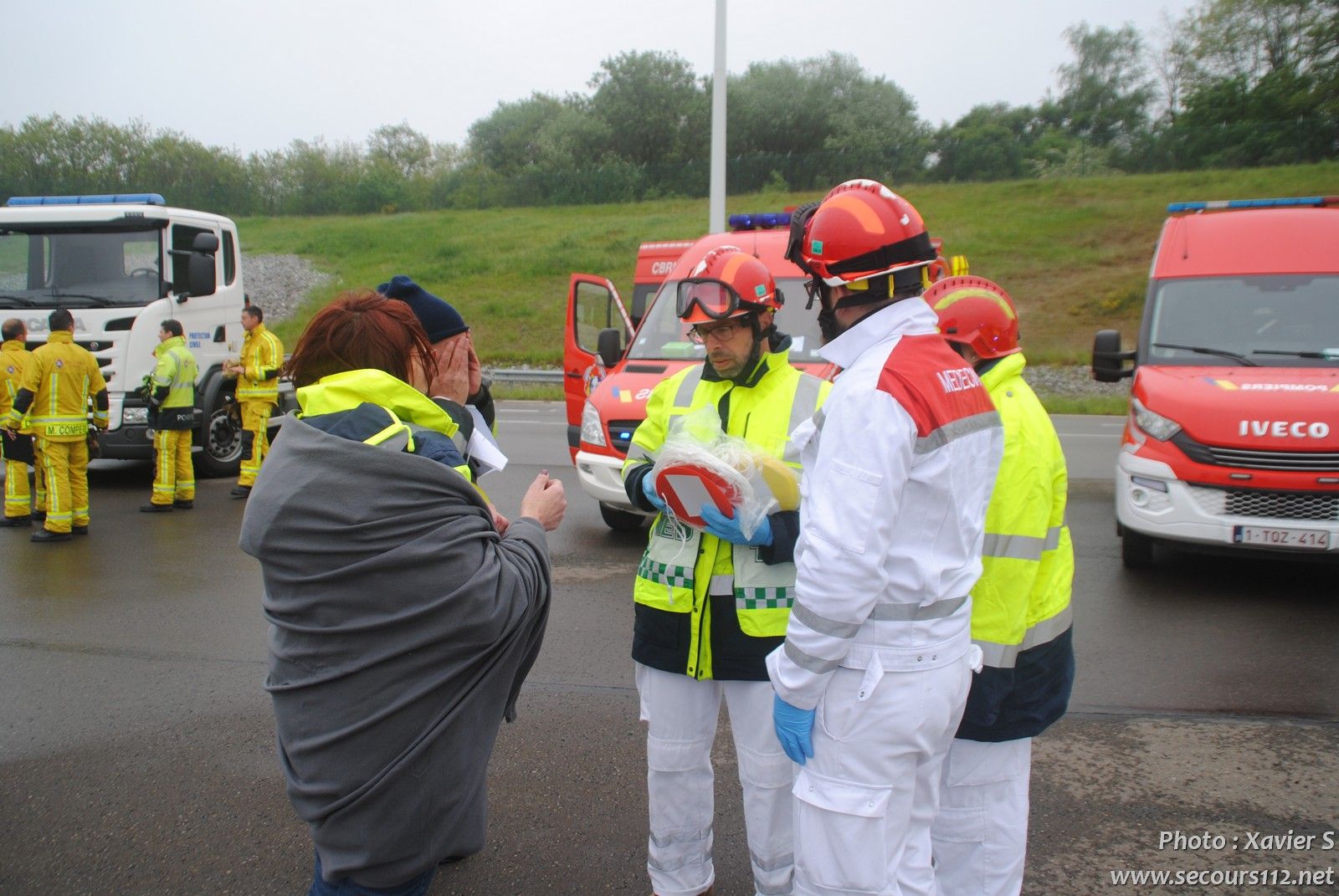 Exercice catastrophe à Liège Airport (5-2019 + photos) DSC_0404_tn