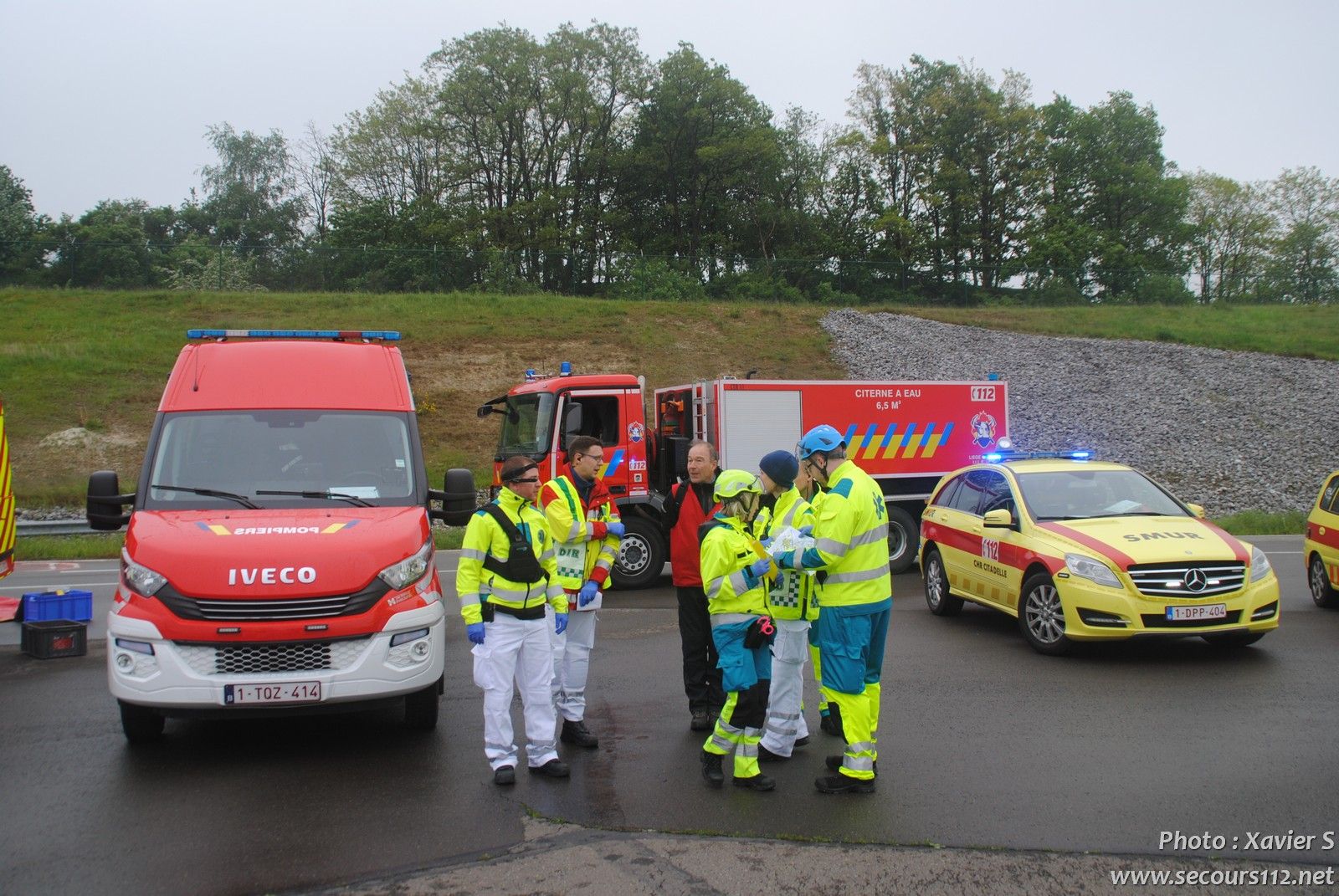 Exercice catastrophe à Liège Airport (5-2019 + photos) DSC_0412_tn