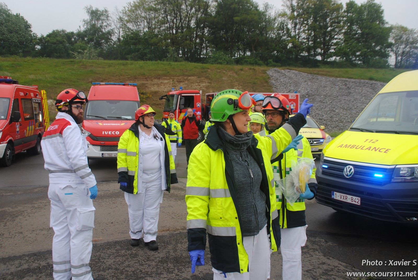 Exercice catastrophe à Liège Airport (5-2019 + photos) DSC_0425_tn