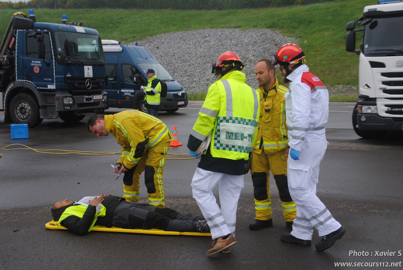 Exercice catastrophe à Liège Airport (5-2019 + photos) DSC_0436_tn