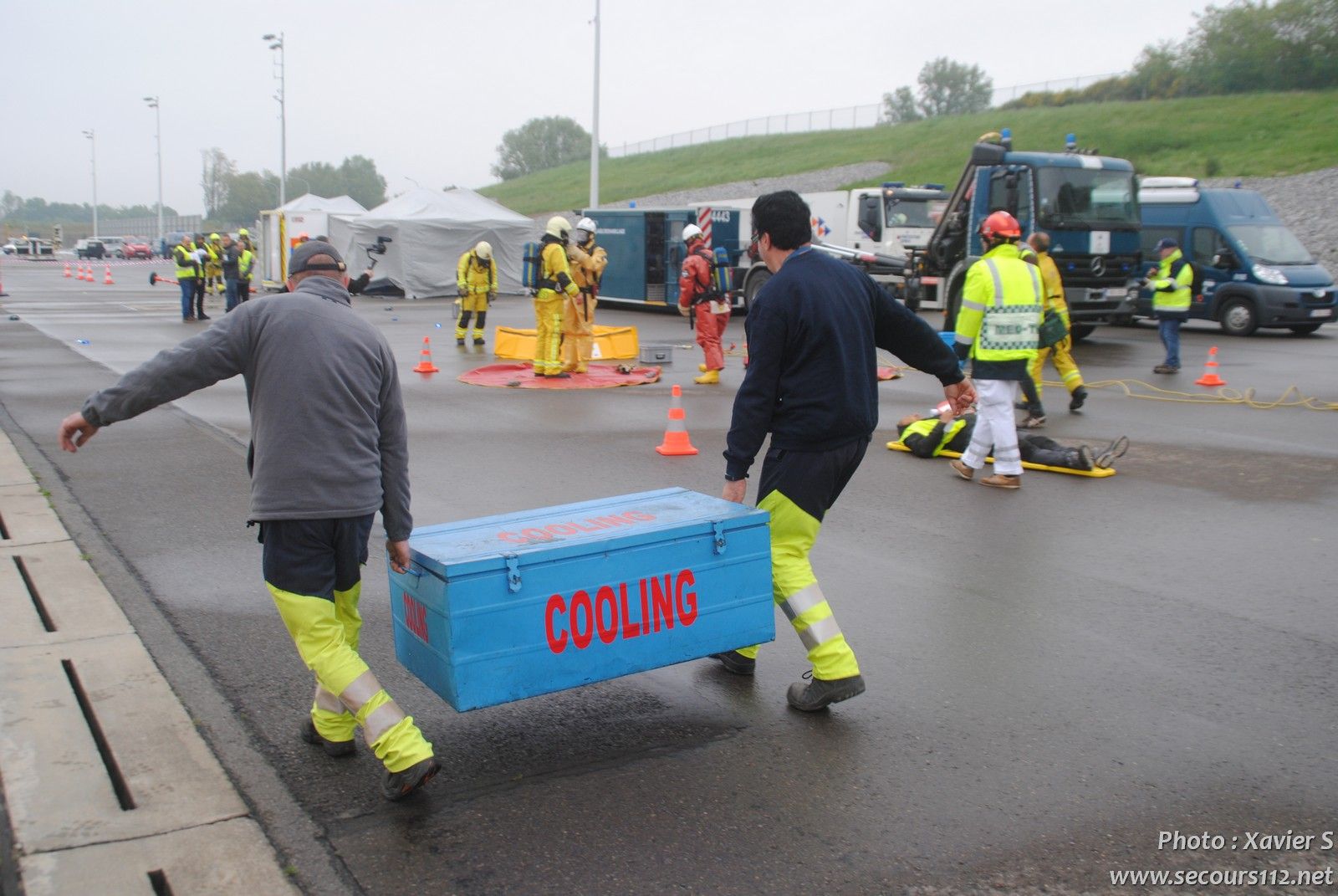 Exercice catastrophe à Liège Airport (5-2019 + photos) DSC_0441_tn