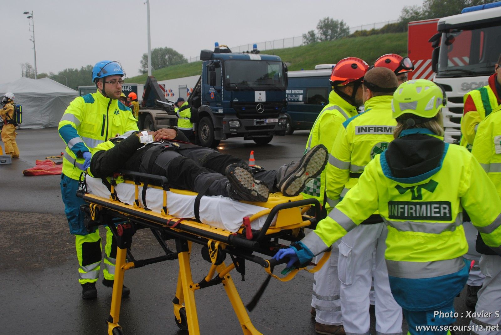 Exercice catastrophe à Liège Airport (5-2019 + photos) DSC_0504_tn