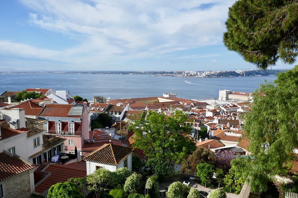 Blick von Burg auf Marktplatz