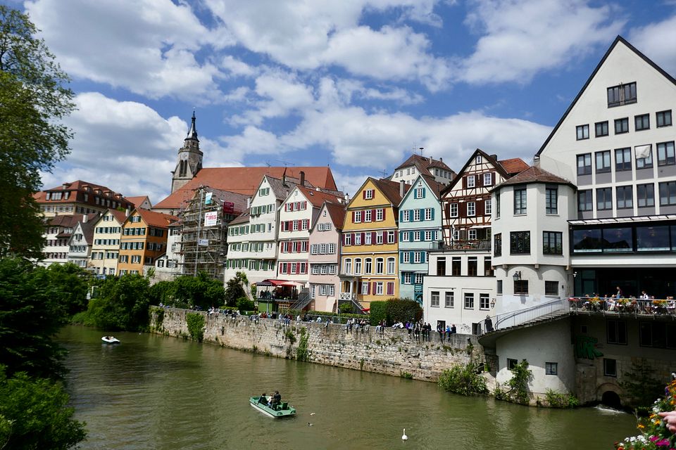 Tübingen  und Neckar