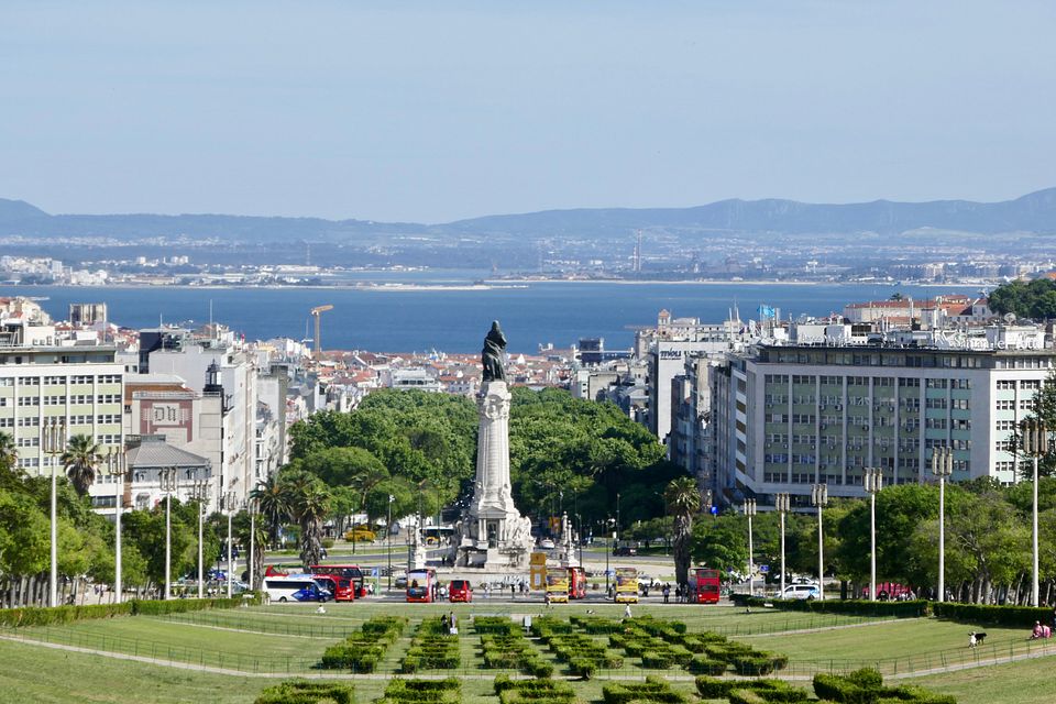 Eduardo VII Blick Lissabon
