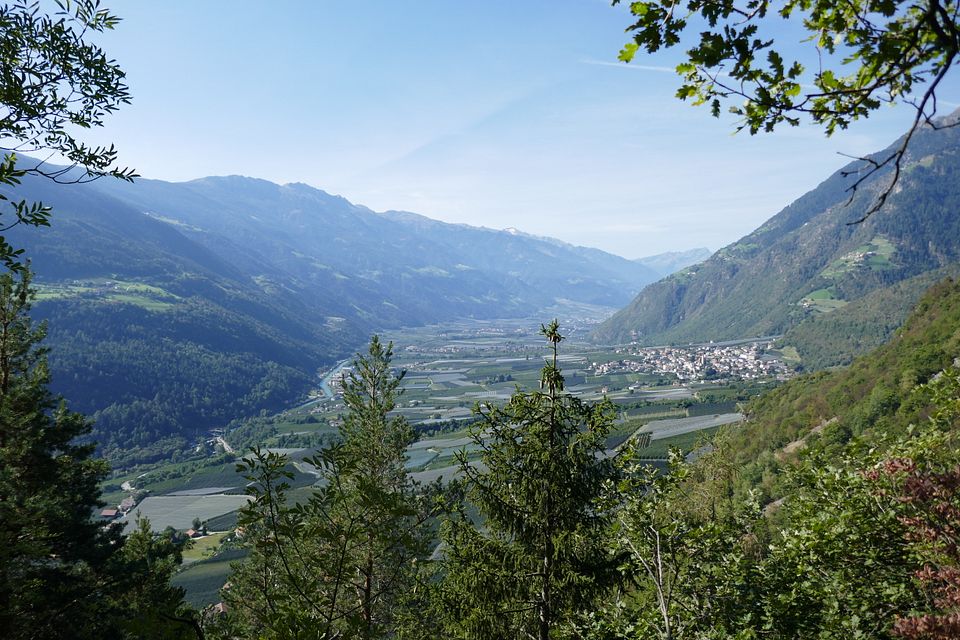 Blick auf Partschins