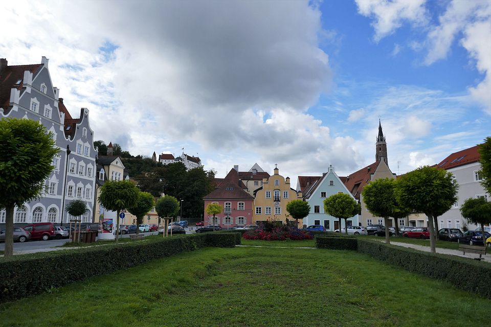 Stadtsilhouette seitlich