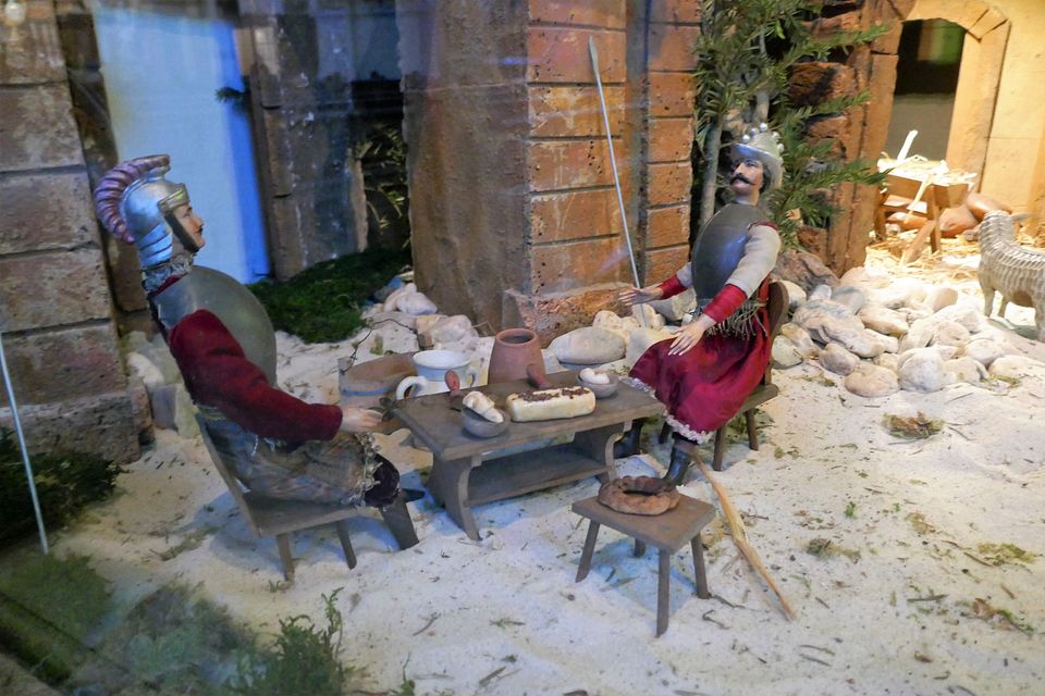 St. Martin Soldaten beim Essen