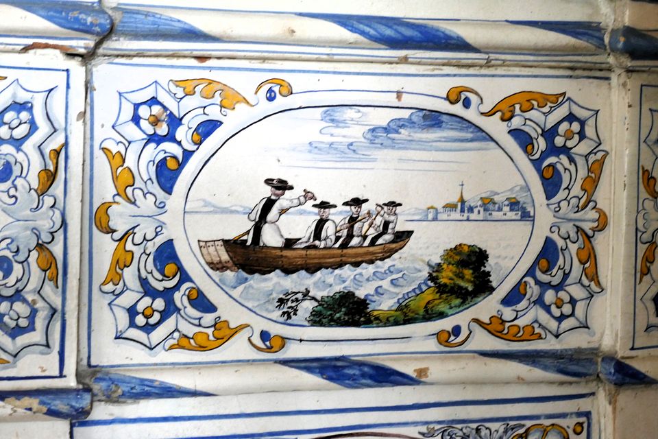 Schiff auf See Fliese