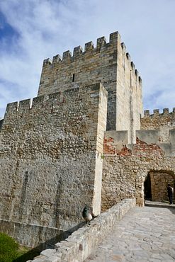 Burgturm und Pfauin