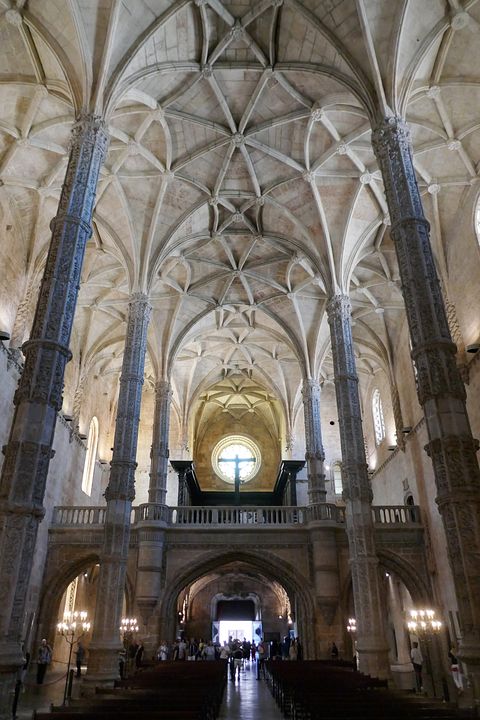 Kathedrale Jeronimos Innen Rückwärts