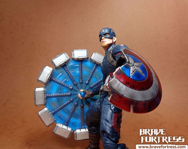 marvel legends captain america with hammer