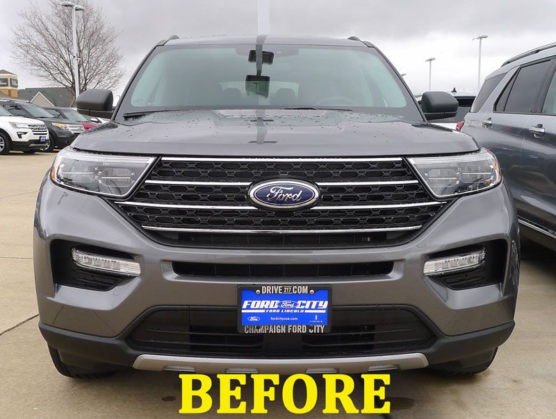 21 Ford Explorer Chrome Grille Insert Grill Overlay Trim Xlt Base Only Ebay