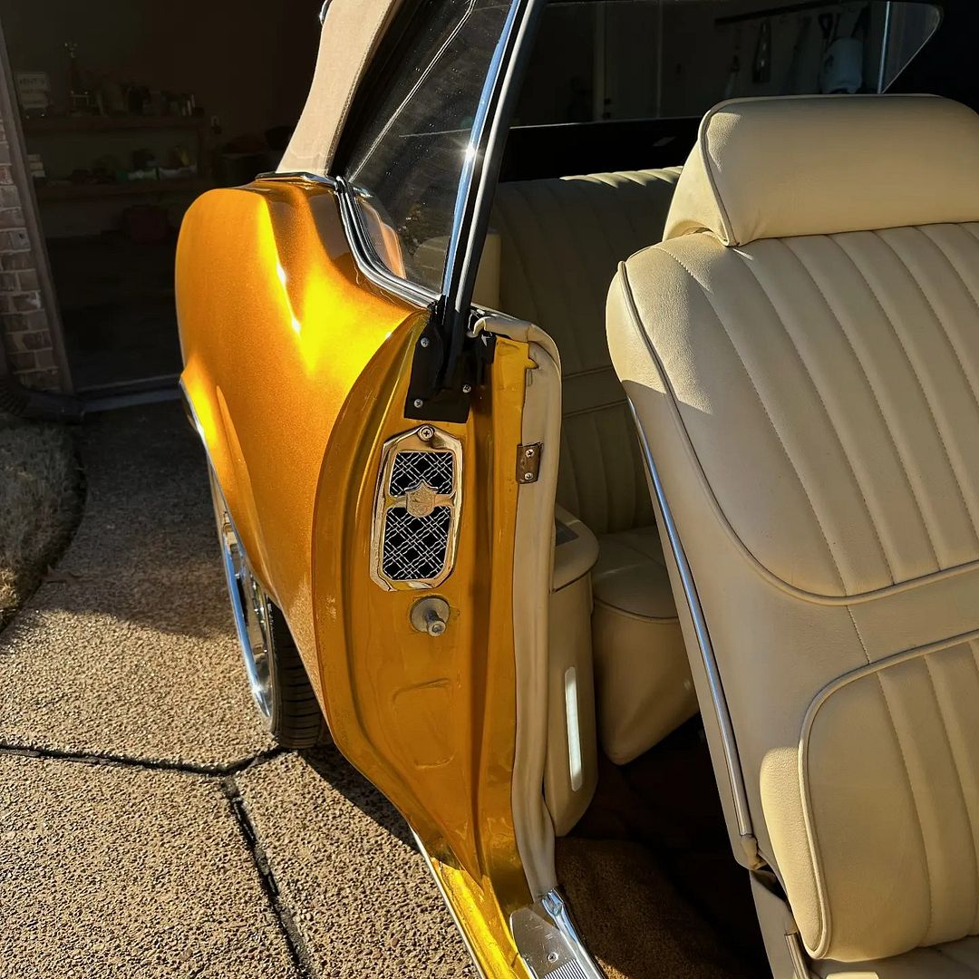 Pontiac GTO Lemans Tempest chrome mesh door jamb vents Tiarra