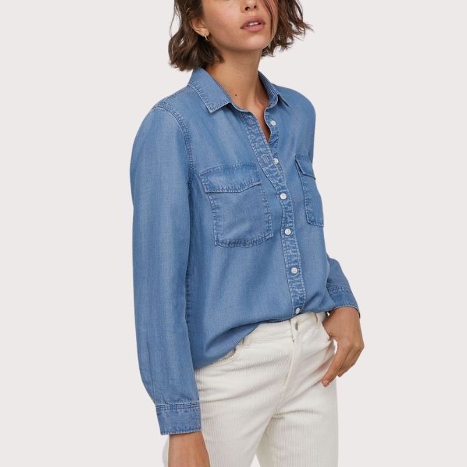 Best Chambray and Denim Shirts for Women With a Timeless Appeal
