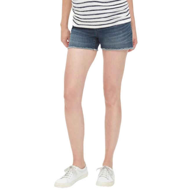 gap maternity overall shorts