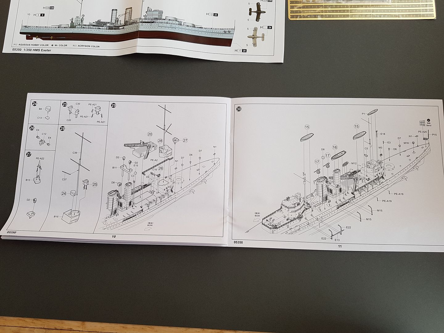 1/350 HMS Exeter (1939) - York class cruiser - Work in Progress ...