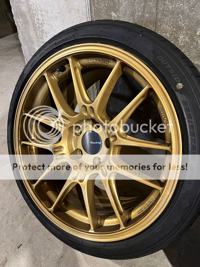 FS: (For Sale) NJ 18x9.5 Enkei GTC02 GOLD +40 5x114.3 w/255 Sumitomo ...