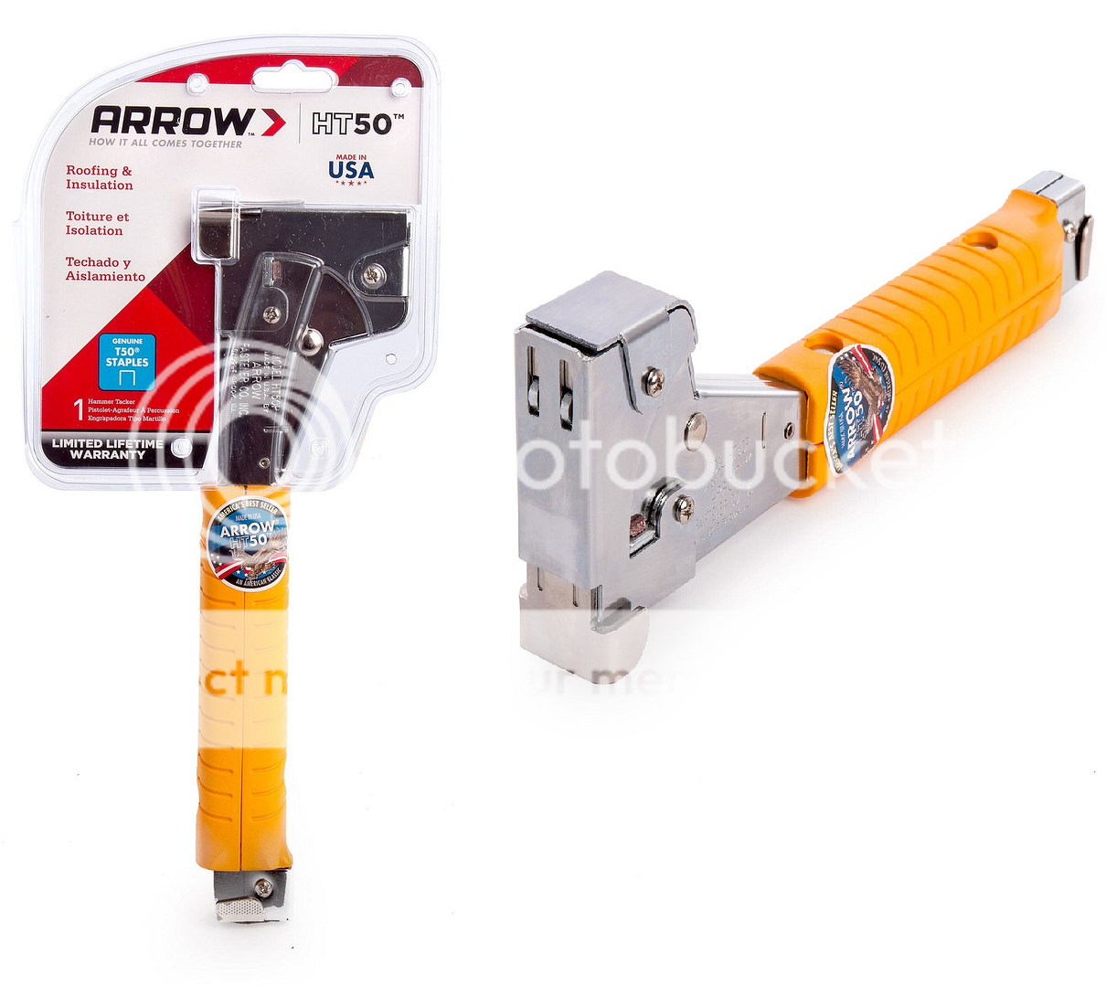 Arrow HT50 Heavy Duty Hammer Tacker Tack Staple Stapler Gun eBay