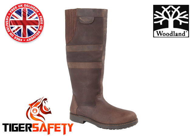 Woodland L259DB Hailey Ladies Dark Brown Waterproof Country Equestrian Riding Boots