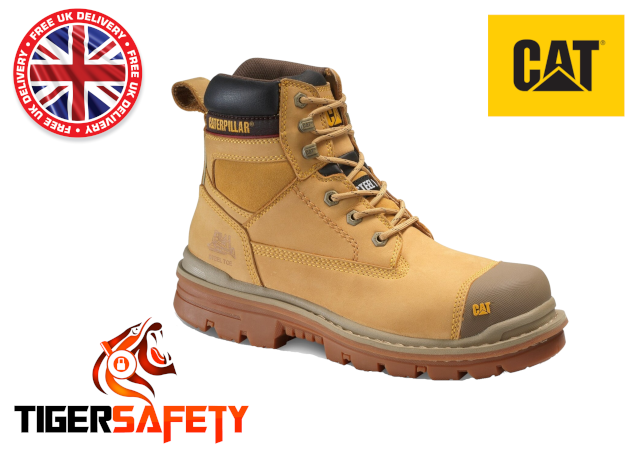 Cat Caterpillar Gravel Honey Steel Toe Cap Safety Boots PPE
