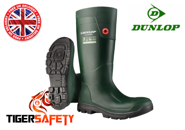 Dunlop_Purofort_Field_Pro_LJ2HD01_Green_Full_Safety_Wellingtons_Wellies_PPE