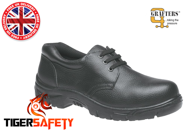 Grafters M530A S1 SRC Black Chukka Style Steel Toe Cap Safety Shoes PPE