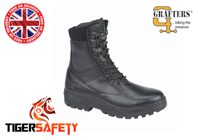 Grafters Maverick M324A Black Thermal Thinsulate Cadet Uniform Security Combat Boots