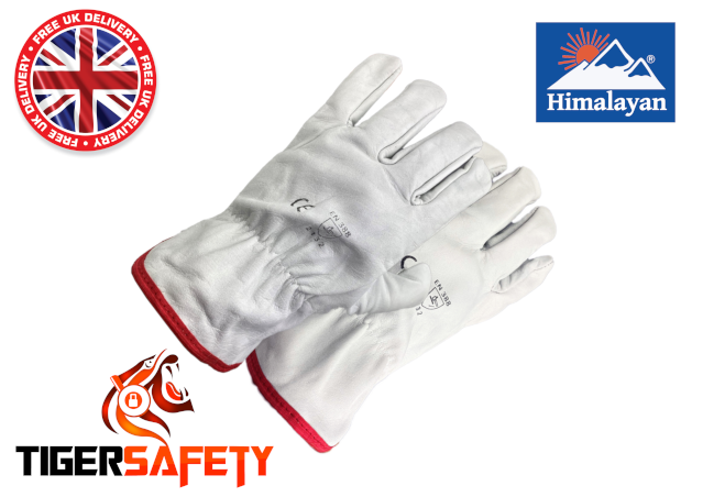 Himalayan H311 Grey Fleece Lined Thermal Winter Drivers Gloves PPE