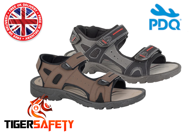 PDQ M993 Mens Velcro Open Toe Sports Sandals